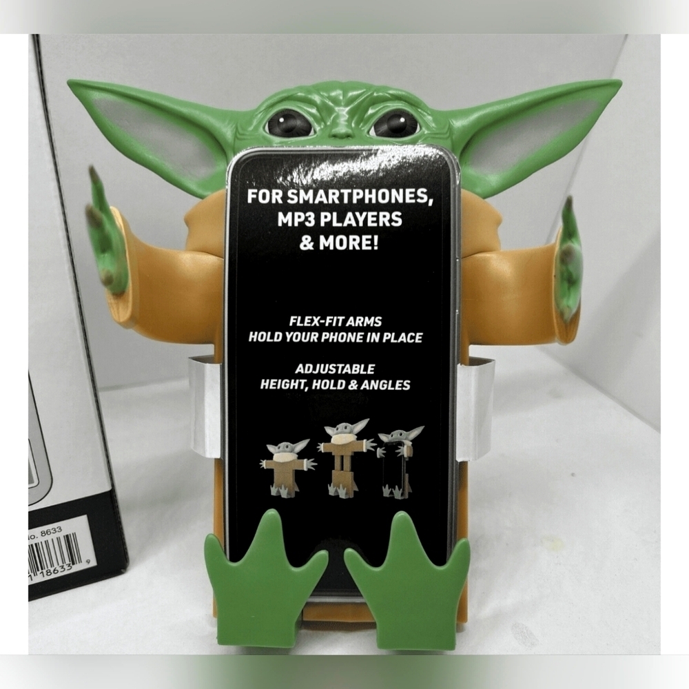 Disney Star Wars Mandalorian The Child Baby Yoda Flexi Phone Holder & Stand NEW